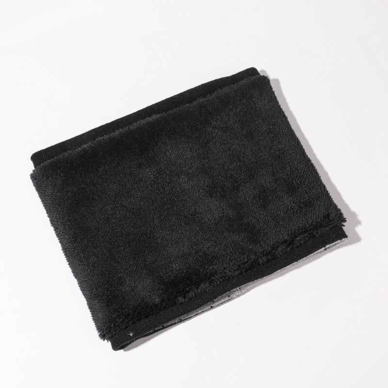 Winter warm head scarf men and women versatile velvet neck cover gradual change knitted thickened wool letter scarf new