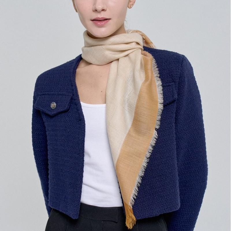 Dal Air Cashmere Scarf Ivory Nobles