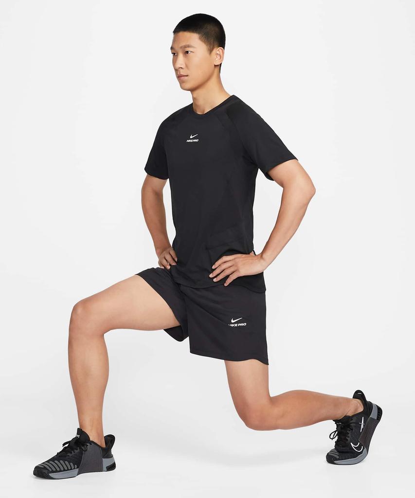 Nike Pro Training Dri-Fit Adv Short Sleeve Top M - Black:White / If2215-010