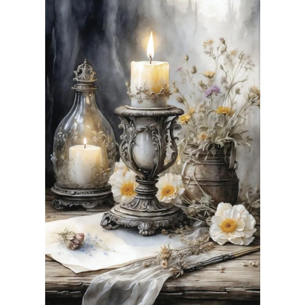 Old Retro Tones Still Life Poster Prints ForHome Decor Victorian Vintage Art Picture Flowers Fruits Canvas Painting Wall Art