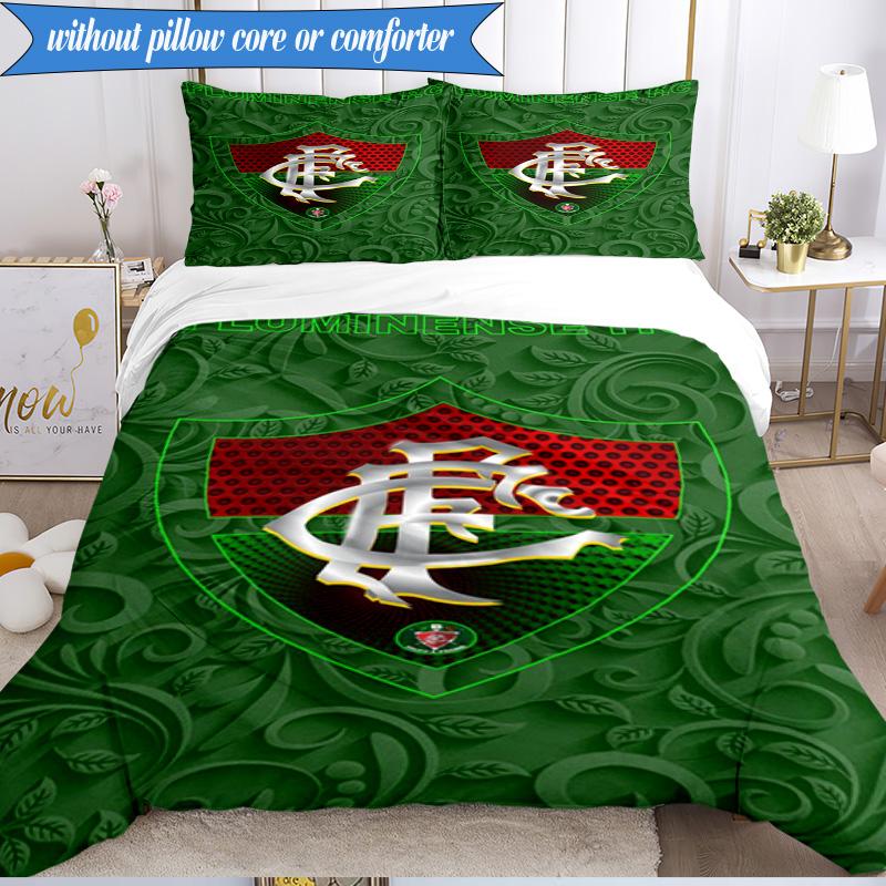 3PCS Champions Celebration Printed Soft Bedding Set,Including 1pc Duvet Cover And 2pcs Pillowcases Perfect for Bedroom, Dormitory, Fan gift