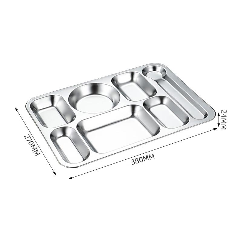 304 Stainless Steel Divided Lunch Tray