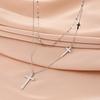 Street Style Korean Style Jewelry Women Pendant Necklace Metal Clavicle Chain Double Layer  Choker