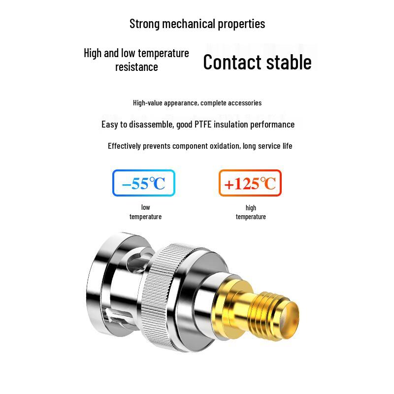 Bo Yang SMA Female to BNC Male RF Coaxial Adapter