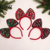 Christmas Headband Bow for Women Girls, Huge Plaid Hair Hoop, Decorative Accessory Giant Bowknot Accessories Cosplay Costume, Holiday Party