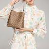 Coach Town 21 Monogram Canvas And Leather Bucket Bag Women Bags Brown 2312-IMRO8