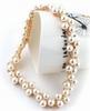 Beaded Necklace and for and Everyday Use and [N-Style] Earrings, Pearl, Rhinestone, Weddings, Parties, (Necklace Earrings)
