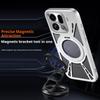 For Oppo Find X9 Pro 5G Case Magnetic Kickstand Hollow Heat Dissipation Silicone + PC + Metal Bumper Phone Cover