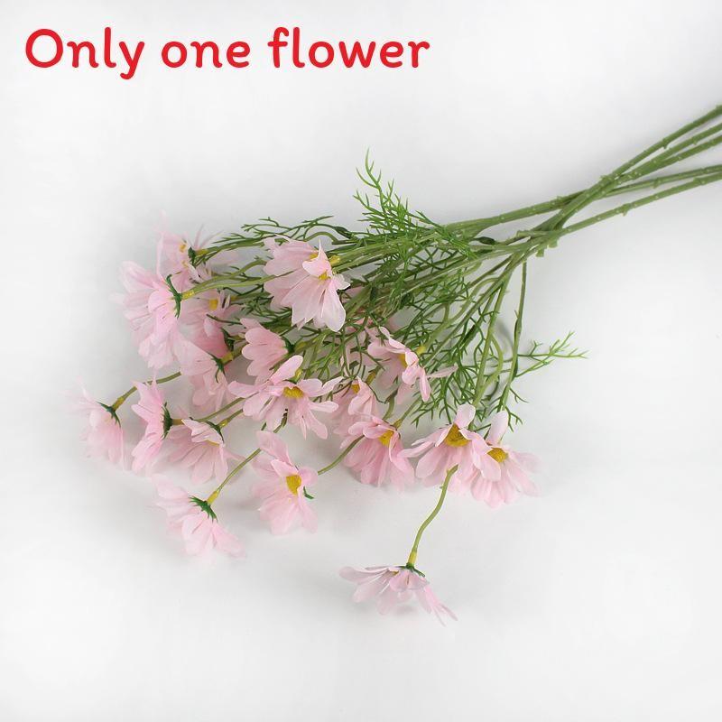 Plastic Symphyotrichum Novi Belgii Artificial Flowers 49cm Faux Floral Decor For Wedding And Outdoor Settings
