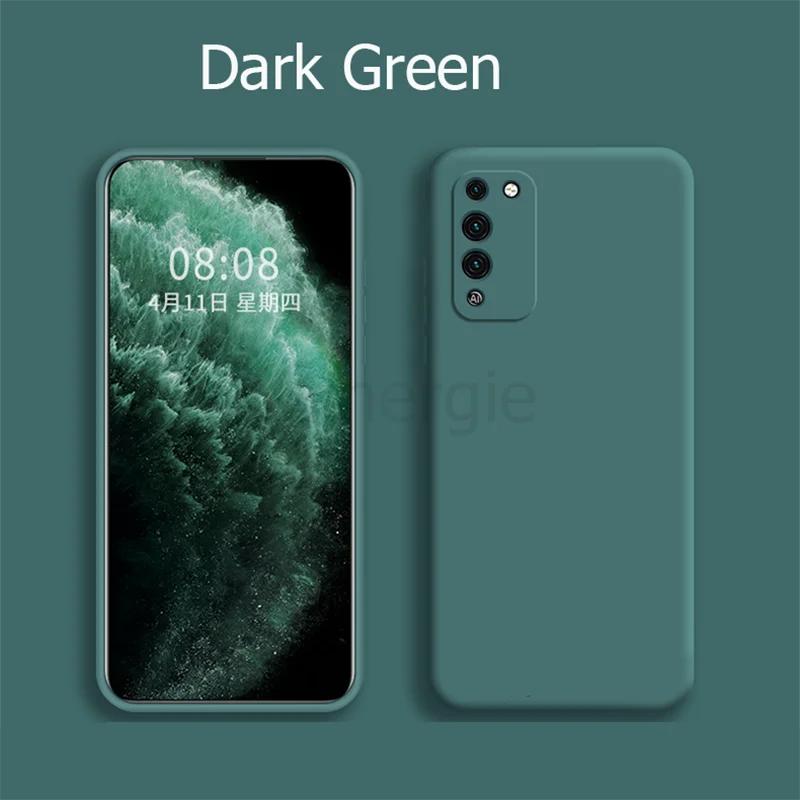 For Huawei Honor 10X Lite Case Liquid Silicone Soft Matte Camera Protection Cover For Honor 10X Honor10X Lite Phone Cases