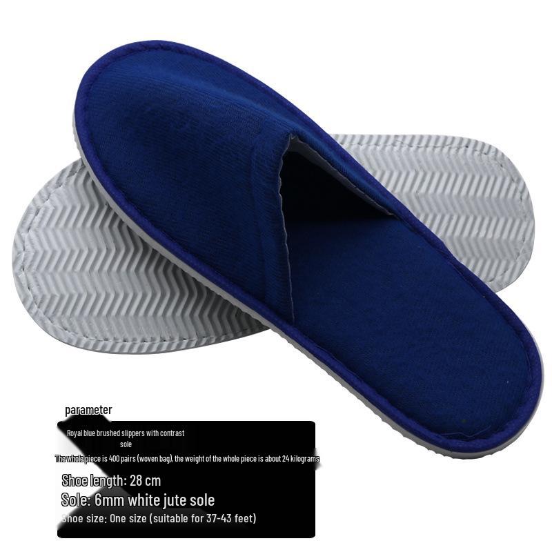 Coffee Disposable Non-Slip Indoor Slippers for Home, Guests, and Hotels