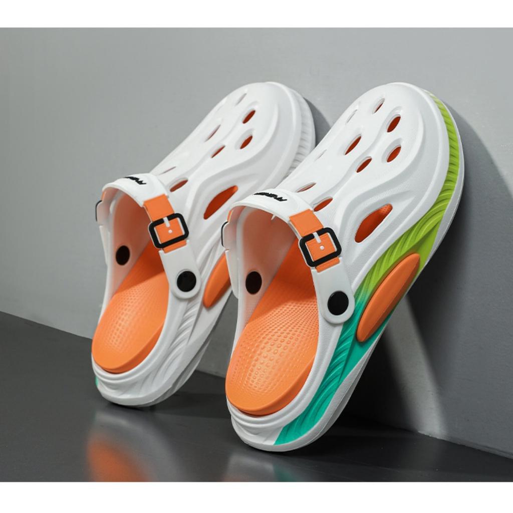 Men's Thick-Soled Perforated Summer Outdoor Comfortable Fashion New Beach Slip-On Sandals for Women