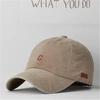 Washed Black Baseball Cap Men Women's Vintage Dad Hat with Embroidery Adjustable Casual Duck Tongue Hat