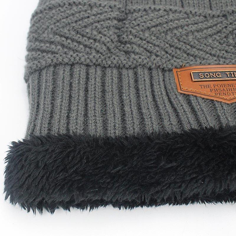 Unisex Winter Hats Knit Cap Men and Women Knit Cap Outdoor Riding Hat Warm Thickening  Plus Winter Ski Mask Hat