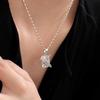 S925 Sterling Silver Korean-Style Olive Bead Clavicle Necklace for Women