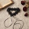 Collier Choker Fleur de Dentelle pour Femmes - Bijoux Coréens