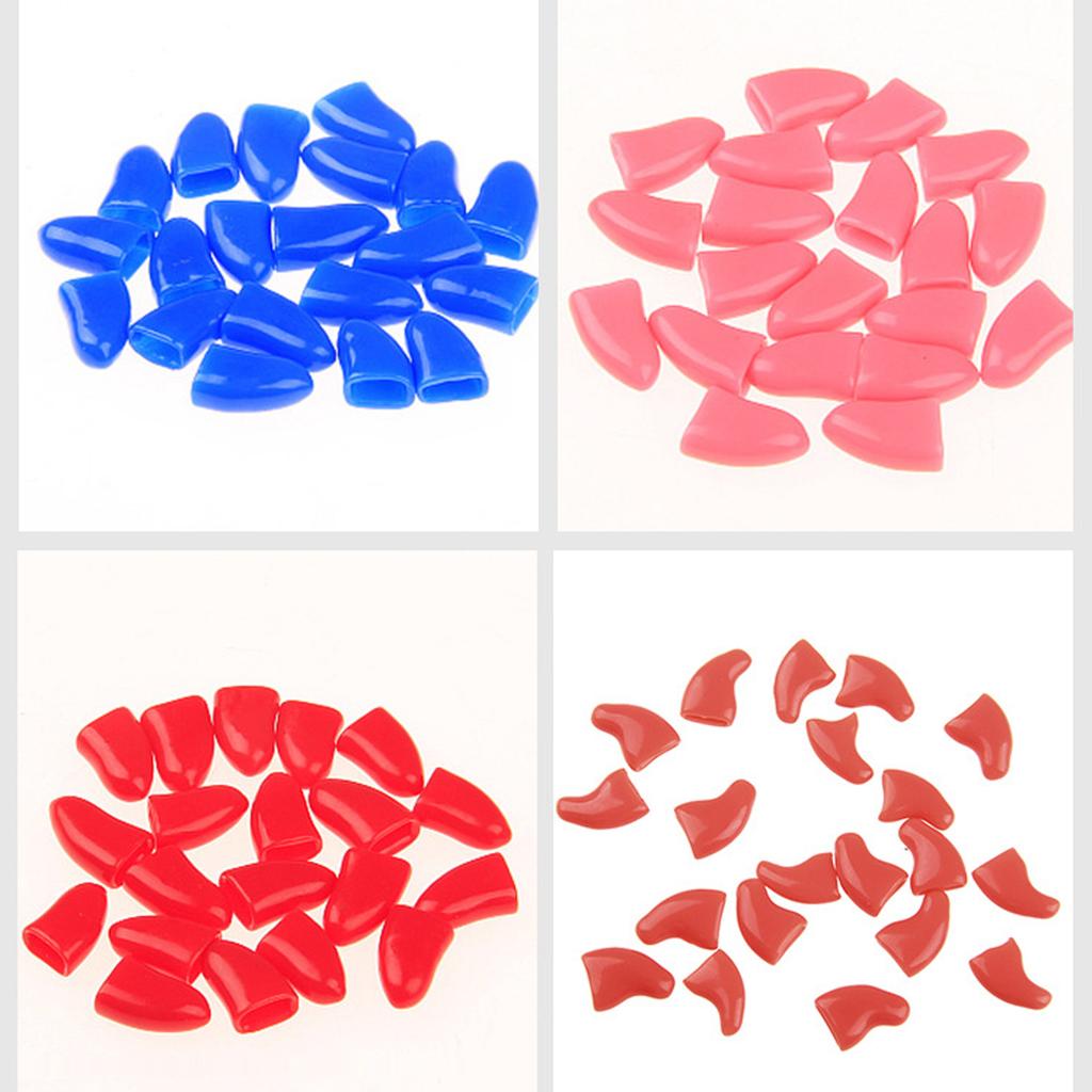 Silikonowe Miękkie Nakładki na Pazury Kota Zwierzak Kot Miękkie Łapki Ochraniacz na Pazury Pokrowiec Z Darmowym Klejem i Aplikatorem dla Kociaka 20 szt./partia