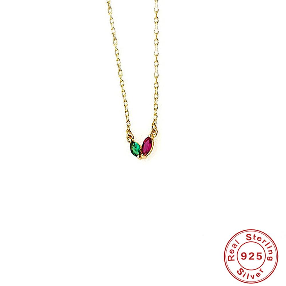 

Классическое женское колье из стерлингового серебра S925, изысканное, универсальное, с кулоном в виде глаза цвета «лошадиный глаз», дофаминовый глаз, цепочка для ключицы 925 Silver