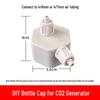 DIY CO2 Reactor Bottle Cap with Sealing Ring, Double-Head, Thickened for Experiments