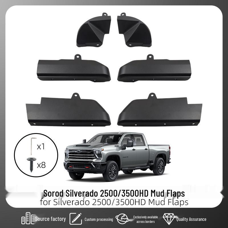 Chevy Silverado 2020-2025 Mud Flaps & Body Corner Door Edge Protection