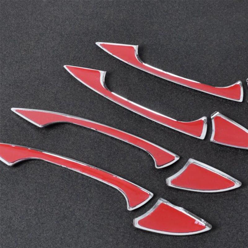 8-Piece Electroplated Side Door Handle Cover for Mercedes-Benz GLK, GL, ML, A, B, C, E Class (2011-2014)