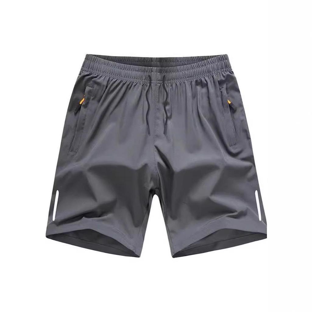 Men's Summer Quick-Dry Ice Silk Loose Sports Shorts - Casual Beachwear