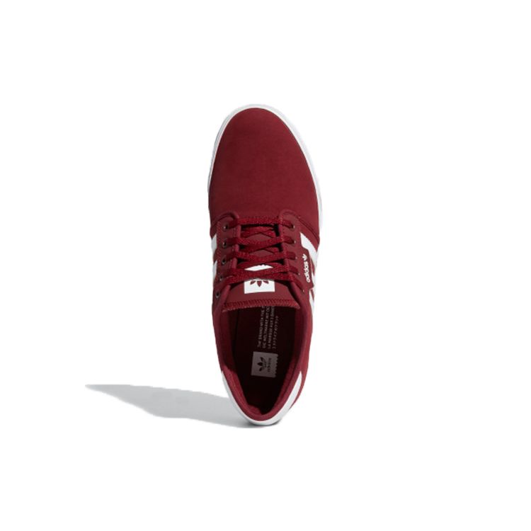 Adidas Originals Seeley Synthetic Leather Retro Casual Breathable Low-Top Skate Shoes Unisex Sneakers Red White EE6135