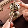 Vintage Alloy Sandalwood Incense Burner Three Legged Stove  for Tea Ceremony Home Decoration
