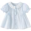 DAVE & BELLA Girls' Striped Short Sleeve Shirt