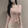 Gentle Pink Dongdaemun Autumn Women's Camisole & Sunscreen Cardigan Set