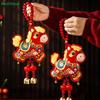 2026 Year of the Horse Hanging Decorations Set - Lion Dance & Horse & Gourd Lucky Pendants for Lunar New Year Home Decor