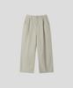 BLACK MOMENT Balloon Fit Pintuck Wide Cotton Pants [Khaki Brown]
