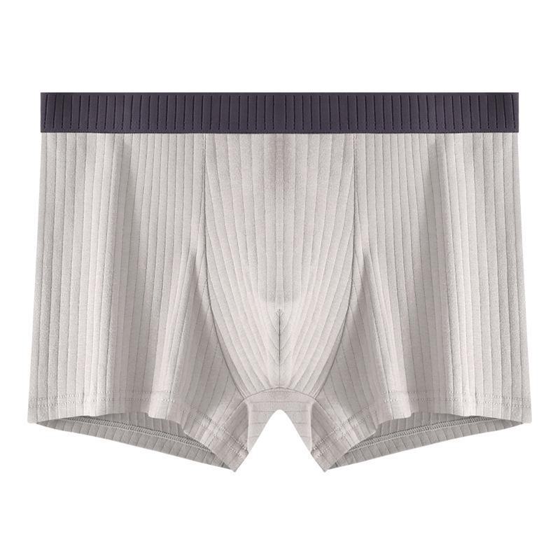 Antibakterielle Boxershorts für Herren aus reiner Baumwolle mit Schritt für Teenager