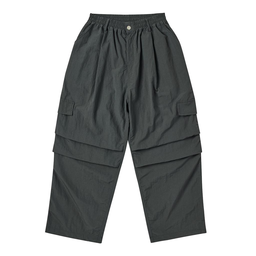 Akesi Wide Parachute Balloon Pants Charcoal
