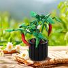 Gobricks MOC Chili Plant Bricks Chili Planting DIY Plants Bonsai Flowers Fruit Chili Building Blocks Decoration Toys Gift