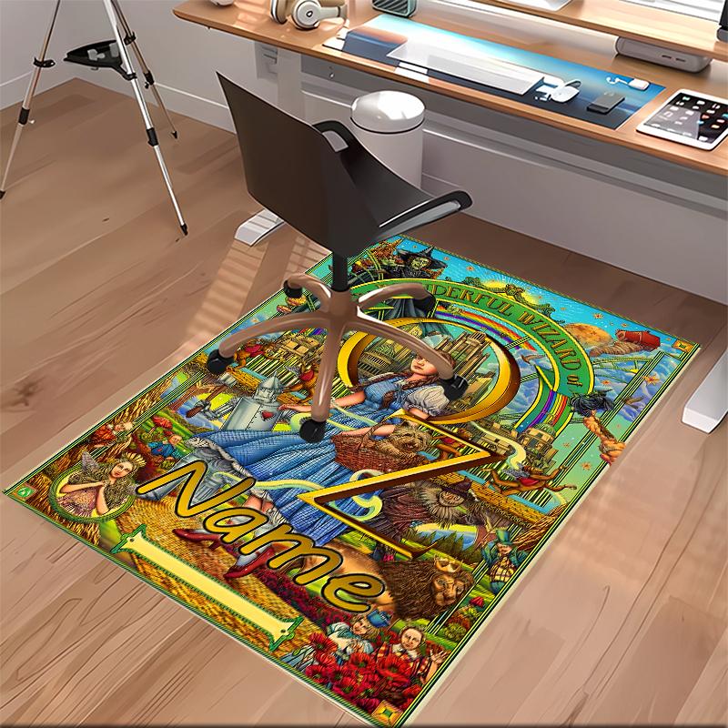 Custom Personalization The Wizard of Oz Print Area Rug - Soft, Washable Non-Slip Indoor Mat,Living Room,Home&Office Decorative Rug