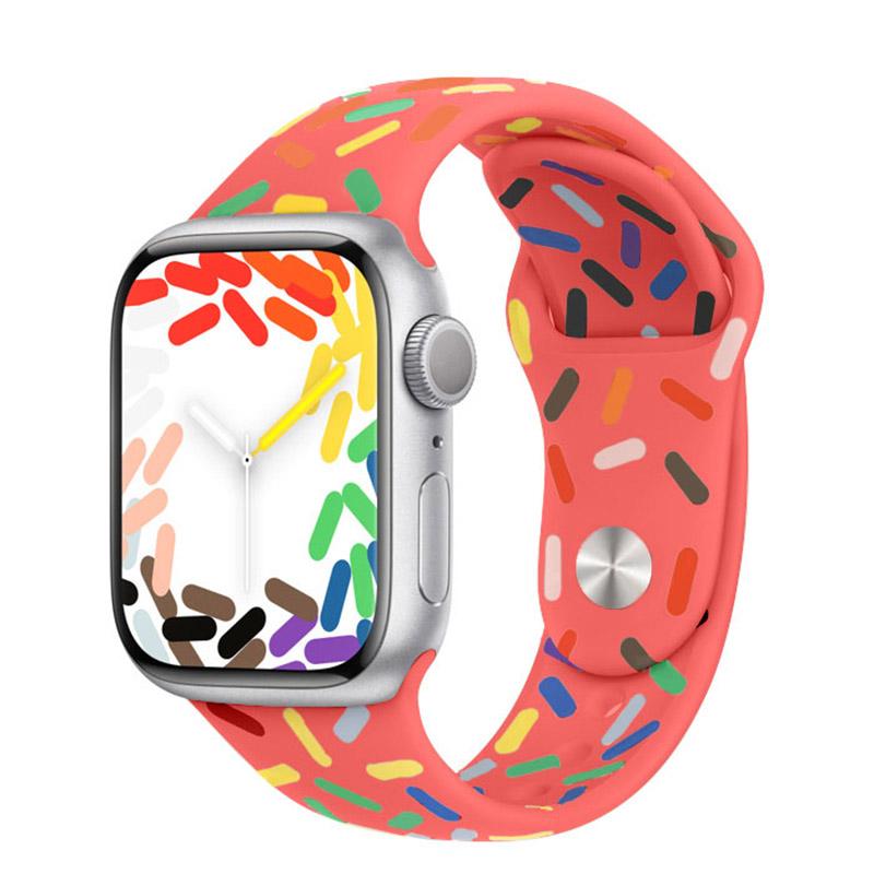Pride Edition Strap For Apple Watch Band 44mm 45mm 40mm 38mm 42mm 44 MM Rubber Belt Bracelet iWatch Series SE 3 4 5 6 7 8 Ultra 49mm