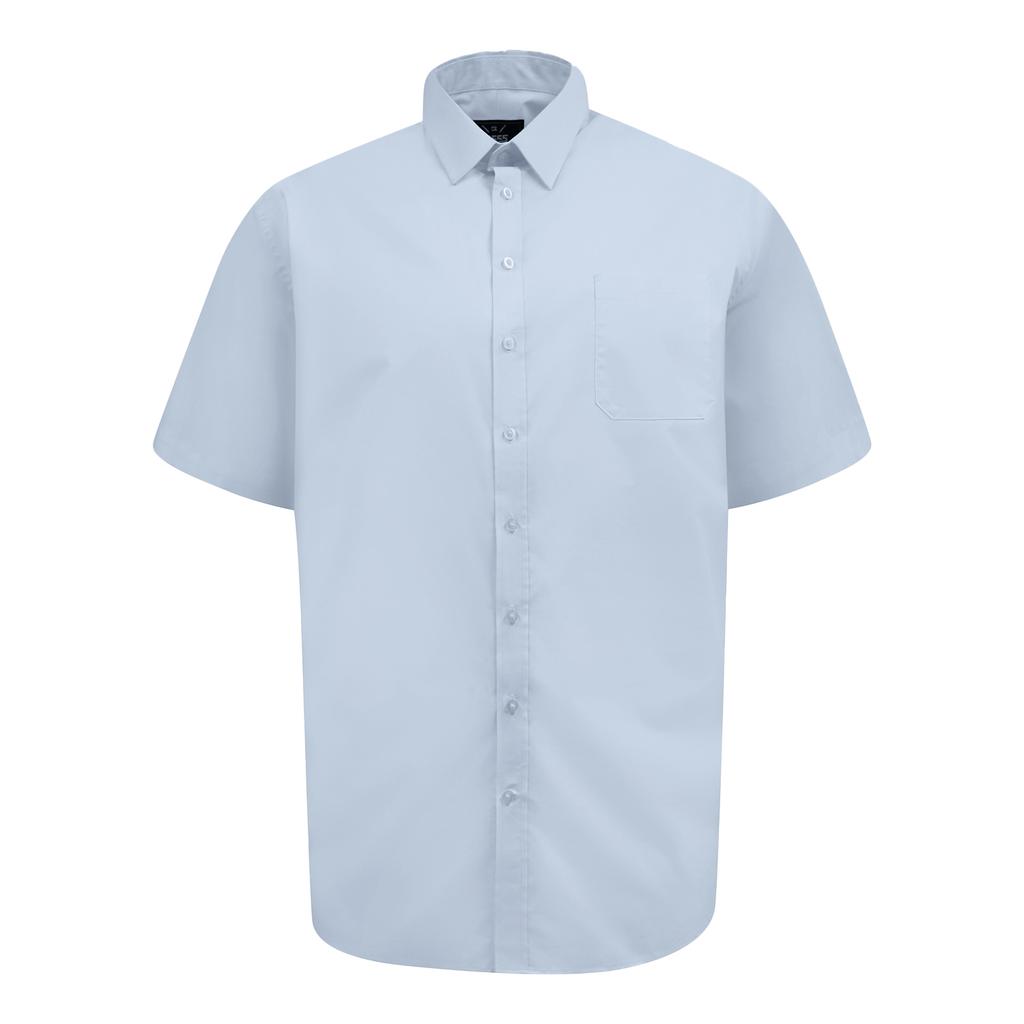 Duke Mens D555 Lucas Stretch Kingsize Short-Sleeved Shirt