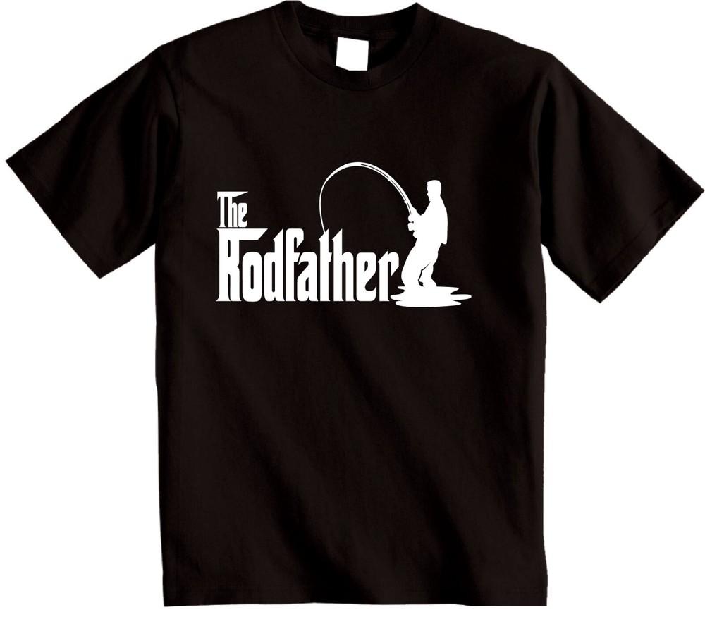 

The Rodfather Joke Fishing T Shirt Angling Gift For Dad or Grandad Fisherman L