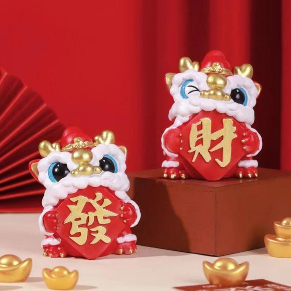 Cartoon Wake Lion Ornaments Traditional Spring Festival Ornaments  Spring Festival Decor