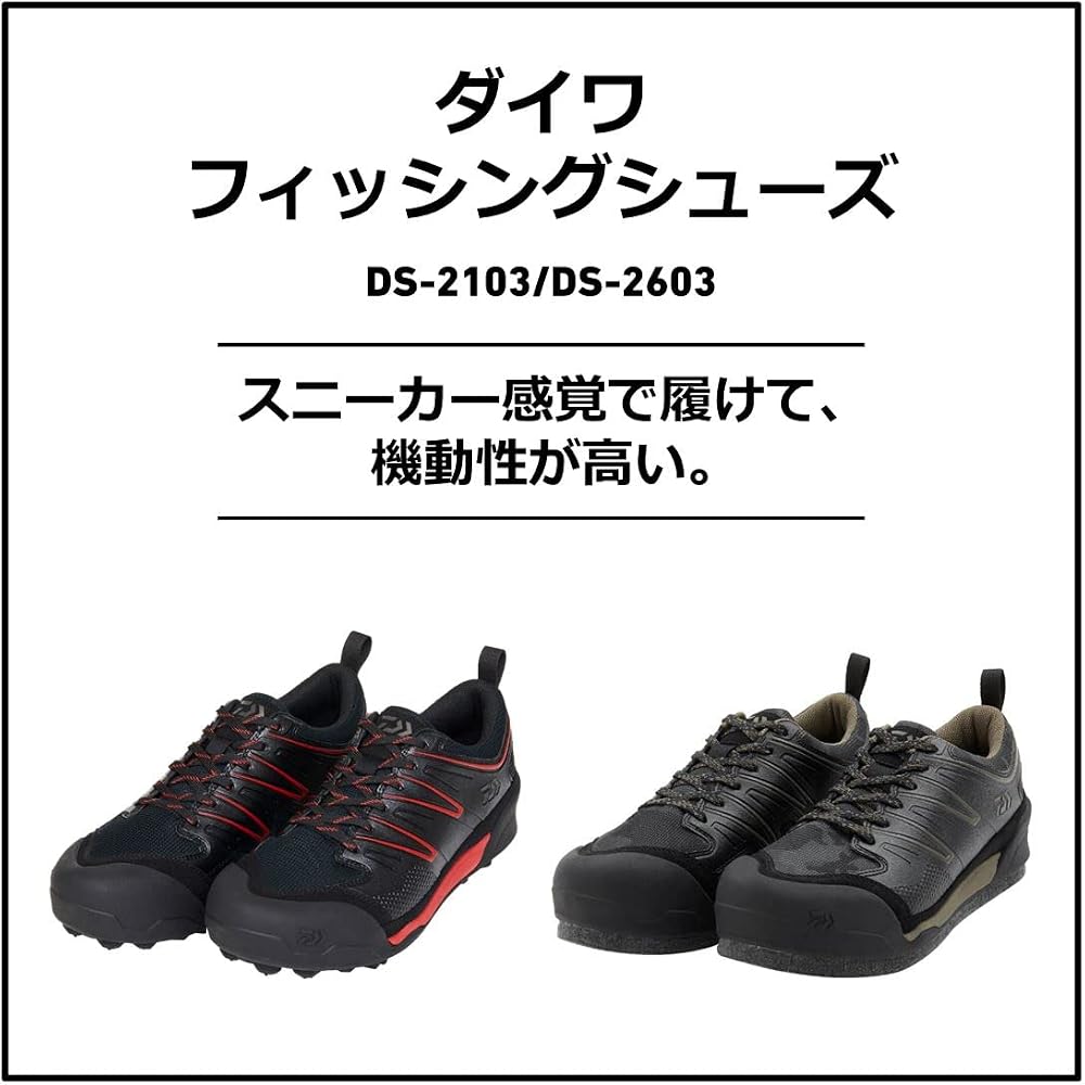 Daiwa DS-2103 Shoes Red 27.0 Size Lightweight Comfortable Footwear