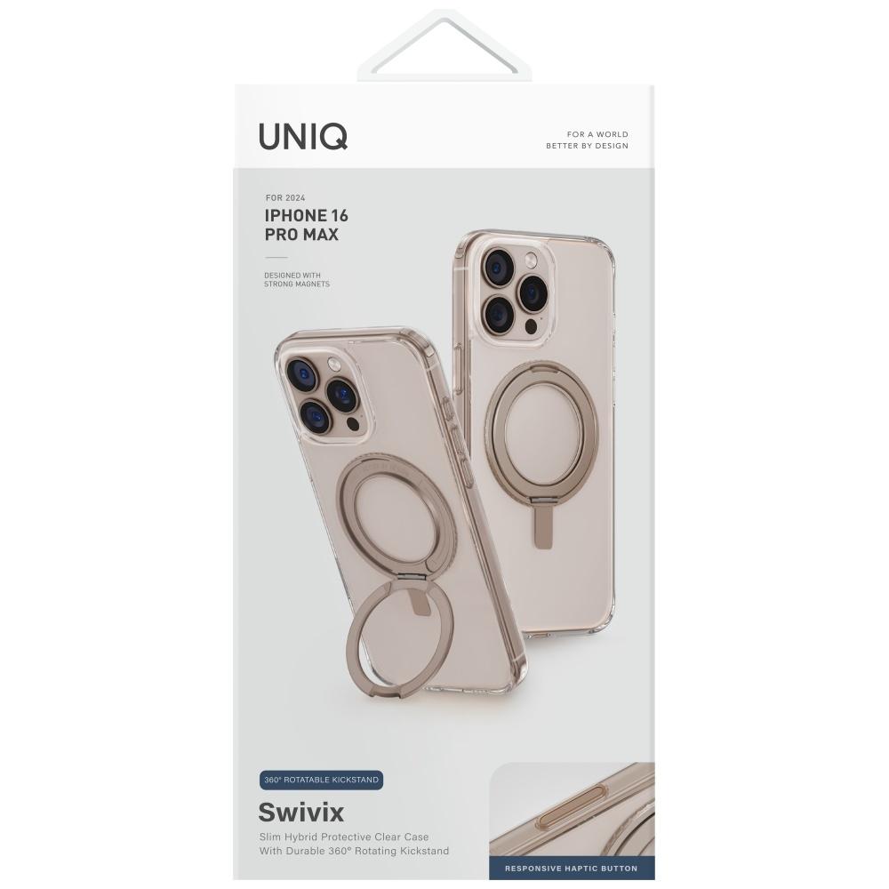 Etui Do iPhone 16 Pro Max UNIQ 360 Rotating Kickstand Złote