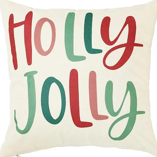 Winter Series Christmas Eve Linen Pillowcase Home Living Room Sofa Bedroom Cushion