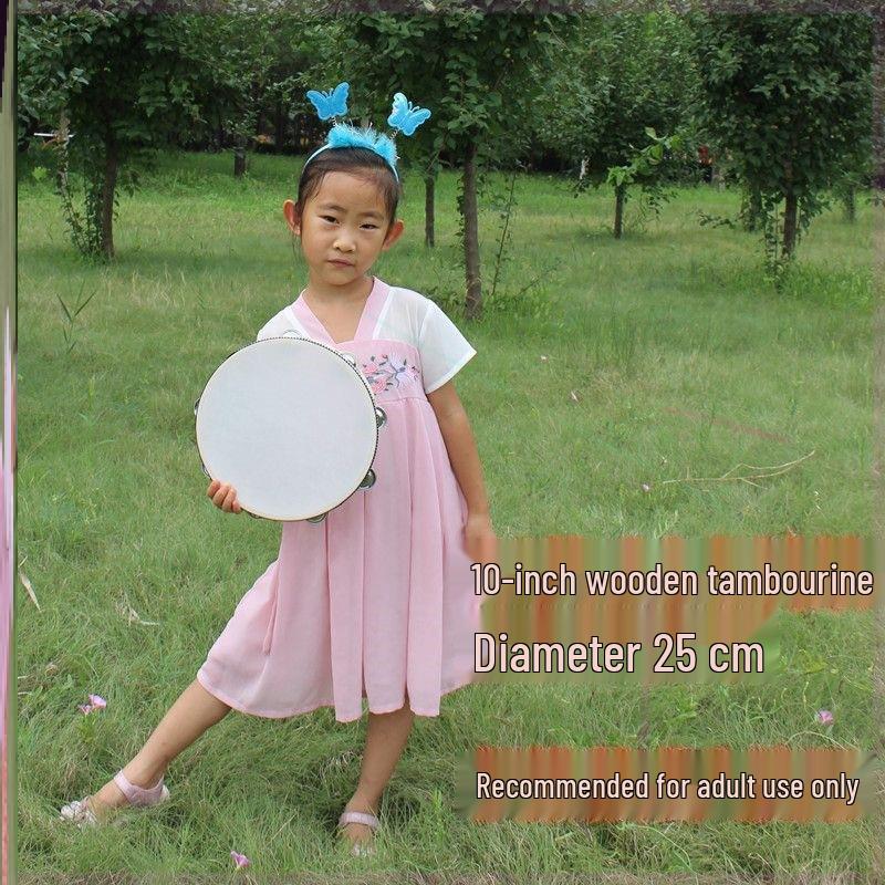 Little Guli Red Performance Tambourine for Drummers and Shaker Players - Available in Small and Large Sizes