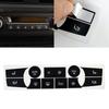 1 Set AC Kontrollknapp Knopp Klistermärke Klimatkontroll Reparationsdekal Kit För BMW E70 X6 E71 Ersättning Biltillbehör