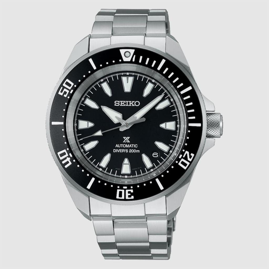 Seiko Prospex SRPL13K1 Automatic Bracelet Samuraï Men's Watch, Black/White,