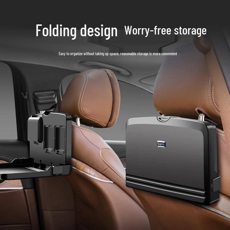 Universal Car Seat Back Folding Table: Multifunctional Dining and Utility Tray
