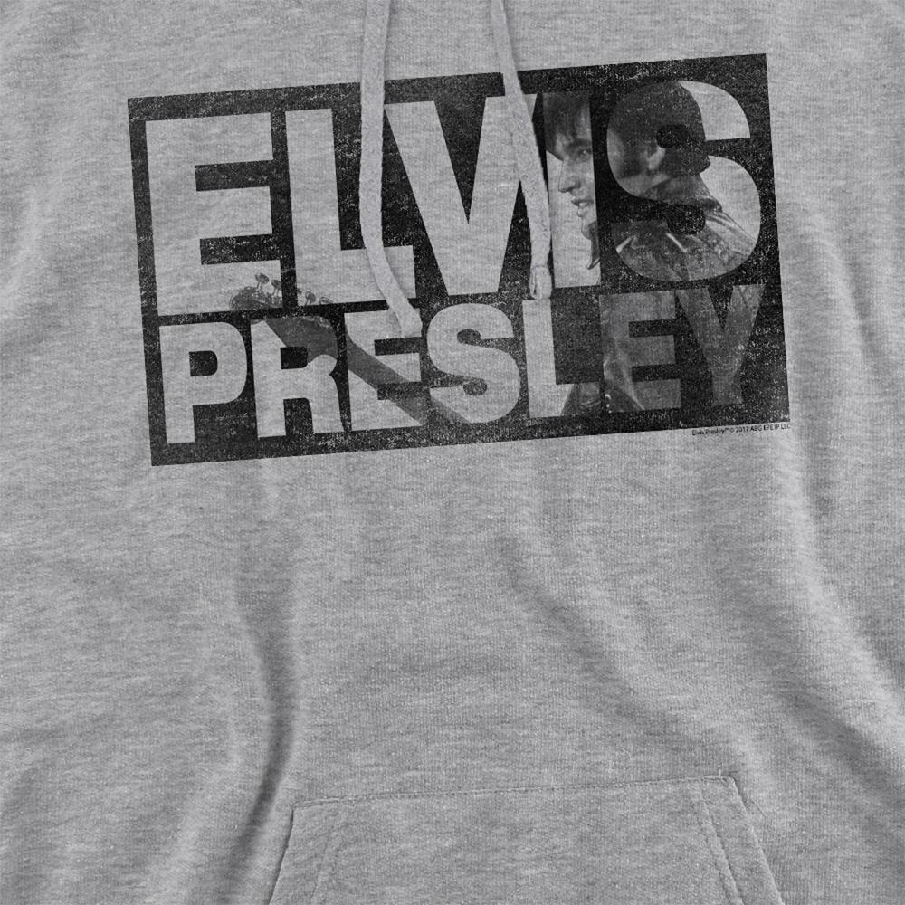 Elvis Presley Unisex Adult Block Letters Hoodie