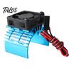 Metal Electric Motor Heat Sink 5V Cooling Fan for RC Parts 1/10 Car 540 550