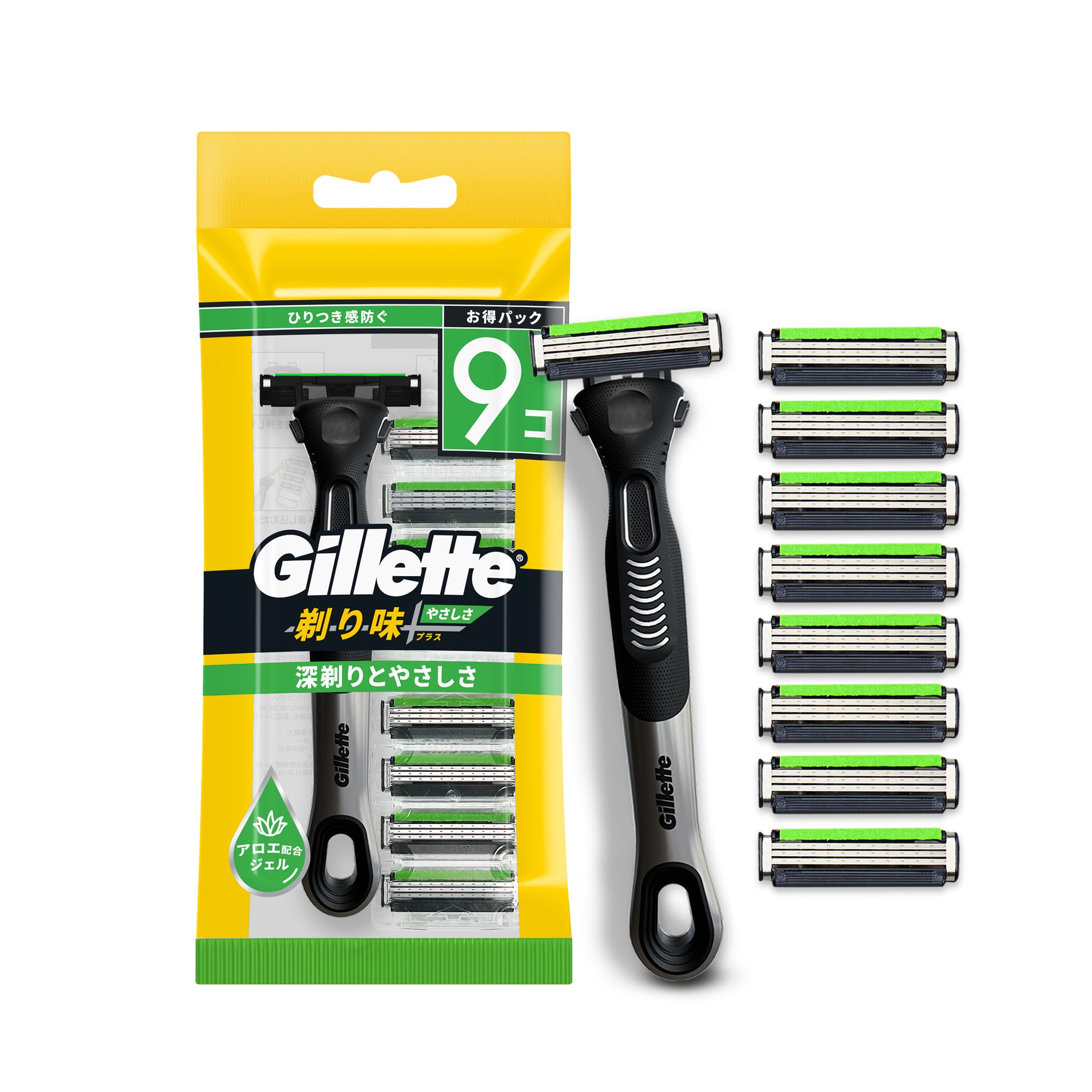 

Бритва Gillette со сменными лезвиями и держателем лезвий 8B. Бережная к коже. Бритье+ Мужская - [Эксклюзив Amazon]